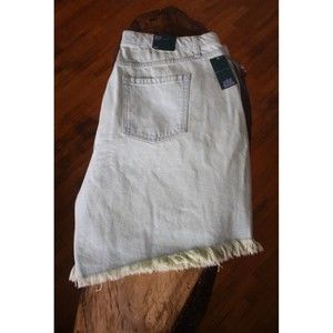 Wild Fable High Rise Bermuda Women's Denim Shorts Lime Green Sz 18W Cut Off NWT